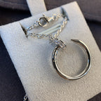 ??MIRA?¡¥JUSTE NECKLACE SILVER DIAMONDS