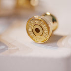 ??MIRA?¡¥MINI POP H GOLD EARRINGS GREY