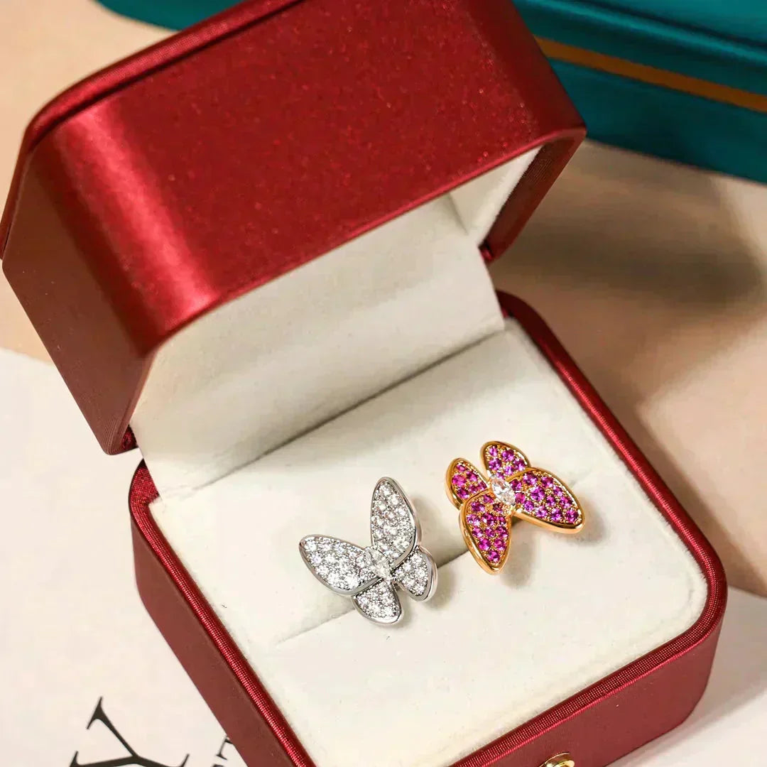 ??MIRA?¡¥TWIN BUTTERFLY DIAMOND RING