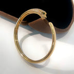 ??MIRA?¡¥PANTHERE GOLD DIAMOND OPEN BRACELET