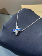??MIRA?¡¥LIENS DIAMOND SILVER NECKLACE