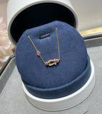 ??MIRA?¡¥FORCE 10 DIAMOND CHAIN LINK PINK GOLD BRACELET
