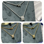 ??MIRA?¡¥BEE LOVE DIAMOND PAVED 3 ROW NECKLACE