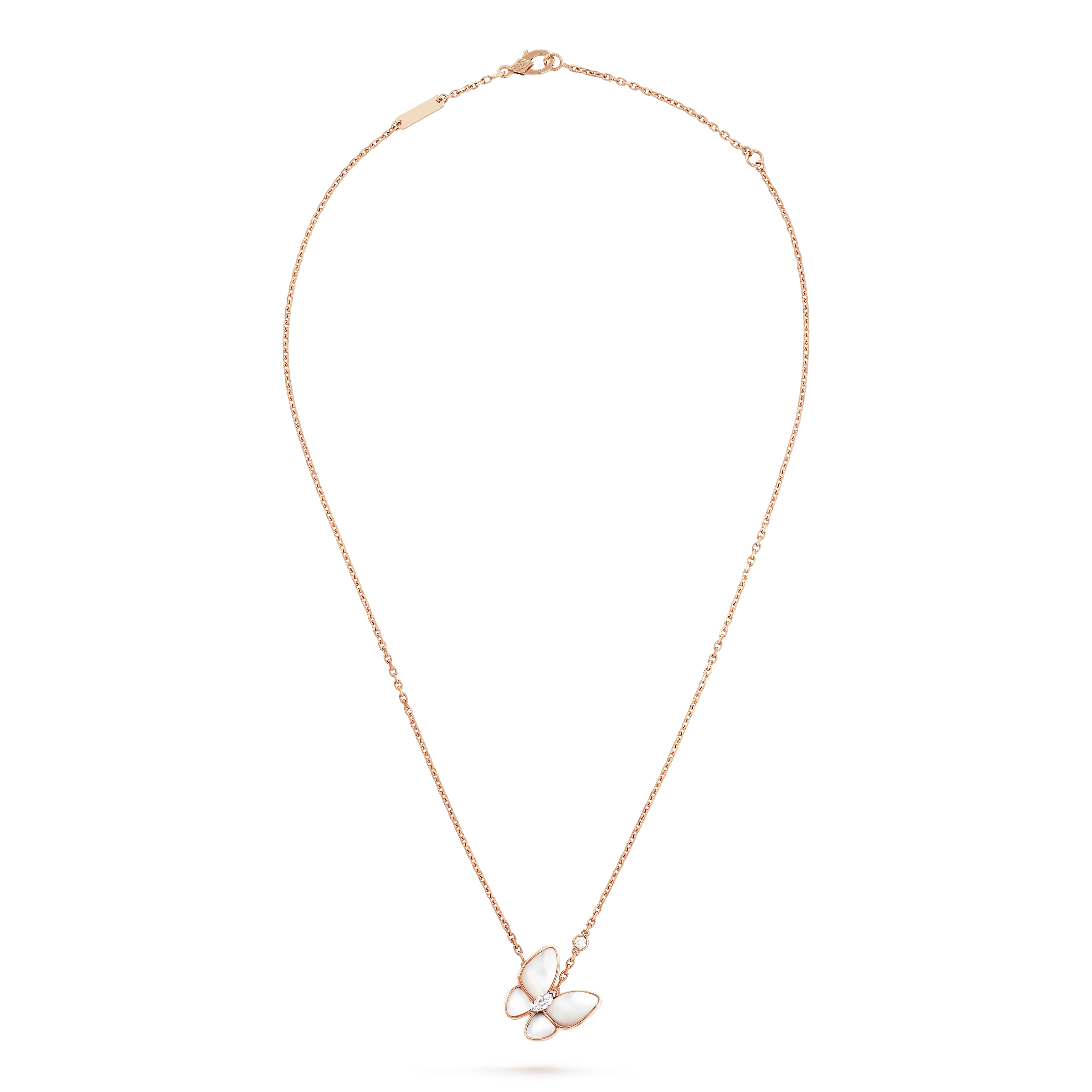 ??MIRA?¡¥BUTTERFLY MOP DIAMOND NECKLACE