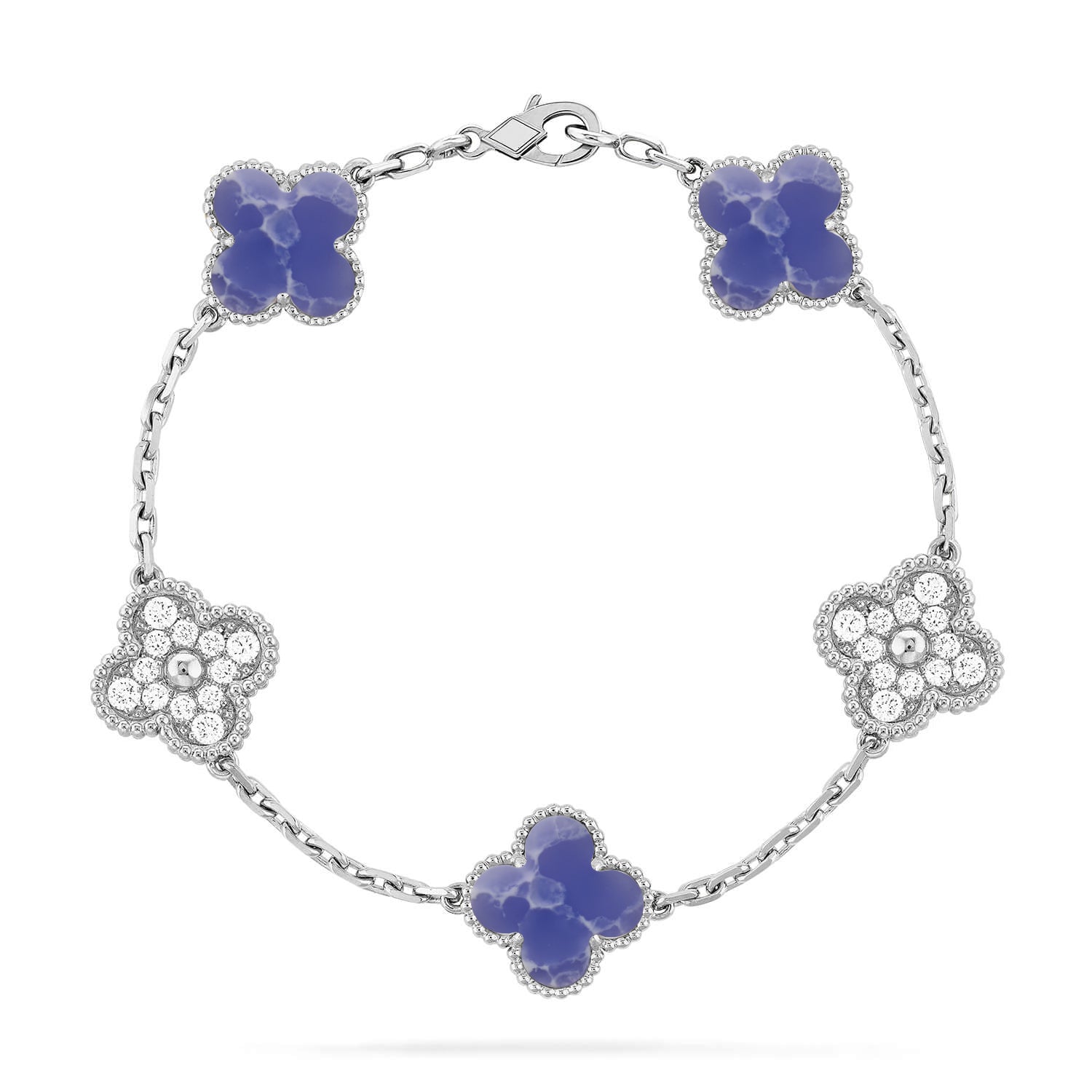 [MIRA]New CLOVER 5 MOTIF BLUE VEINS BRACELET COLLECTION