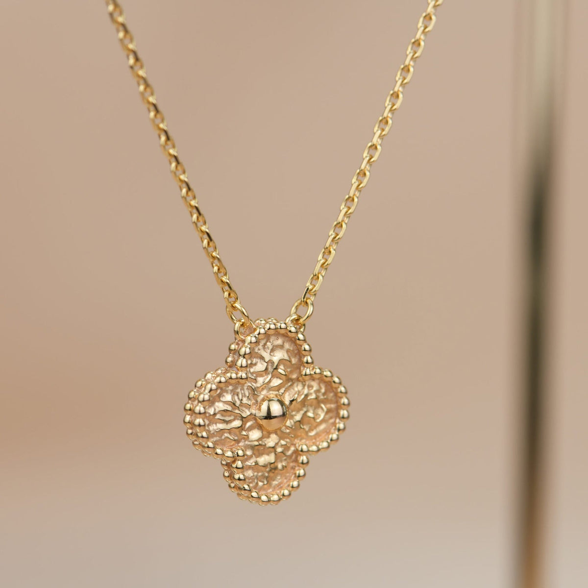 ??MIRA?¡¥CLOVER 15MM  BRONZING NECKLACE