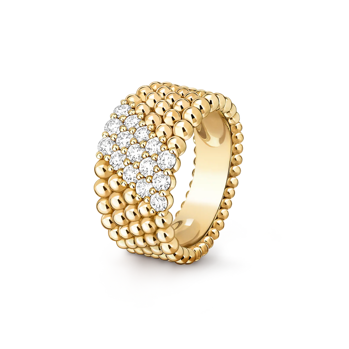 [MIRA]  PERLEE DIAMOND RING ,5-ROW DIAMOND-SET DESIGN