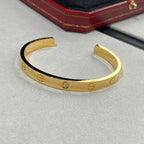 ??MIRA?¡¥LOVE BRACELET 6.1MM 1 DIAMOND OPEN CUFF