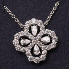 ??MIRA?¡¥LOOP NECKLACE FULL MOTIF DIAMOND 16MM MULTIPLE COLORS