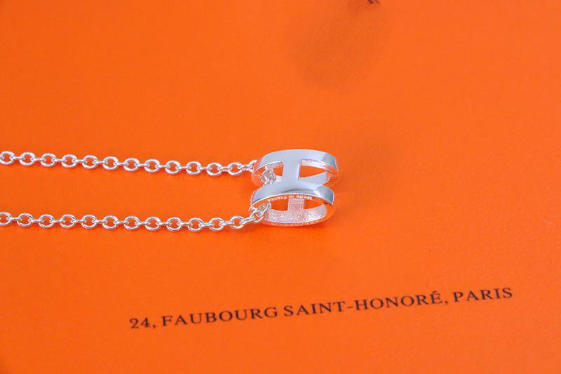 ??MIRA?¡¥HM NECKLACE H LETTER OVAL SERIES