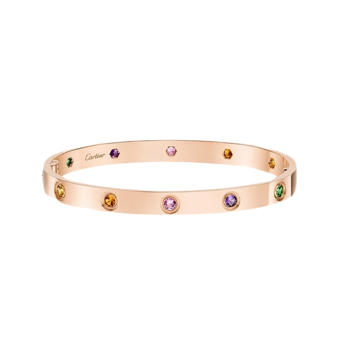 [MIRA] 2026 RAINBOW LOVE BRACELET 6.1MM  10 DIAMONDS