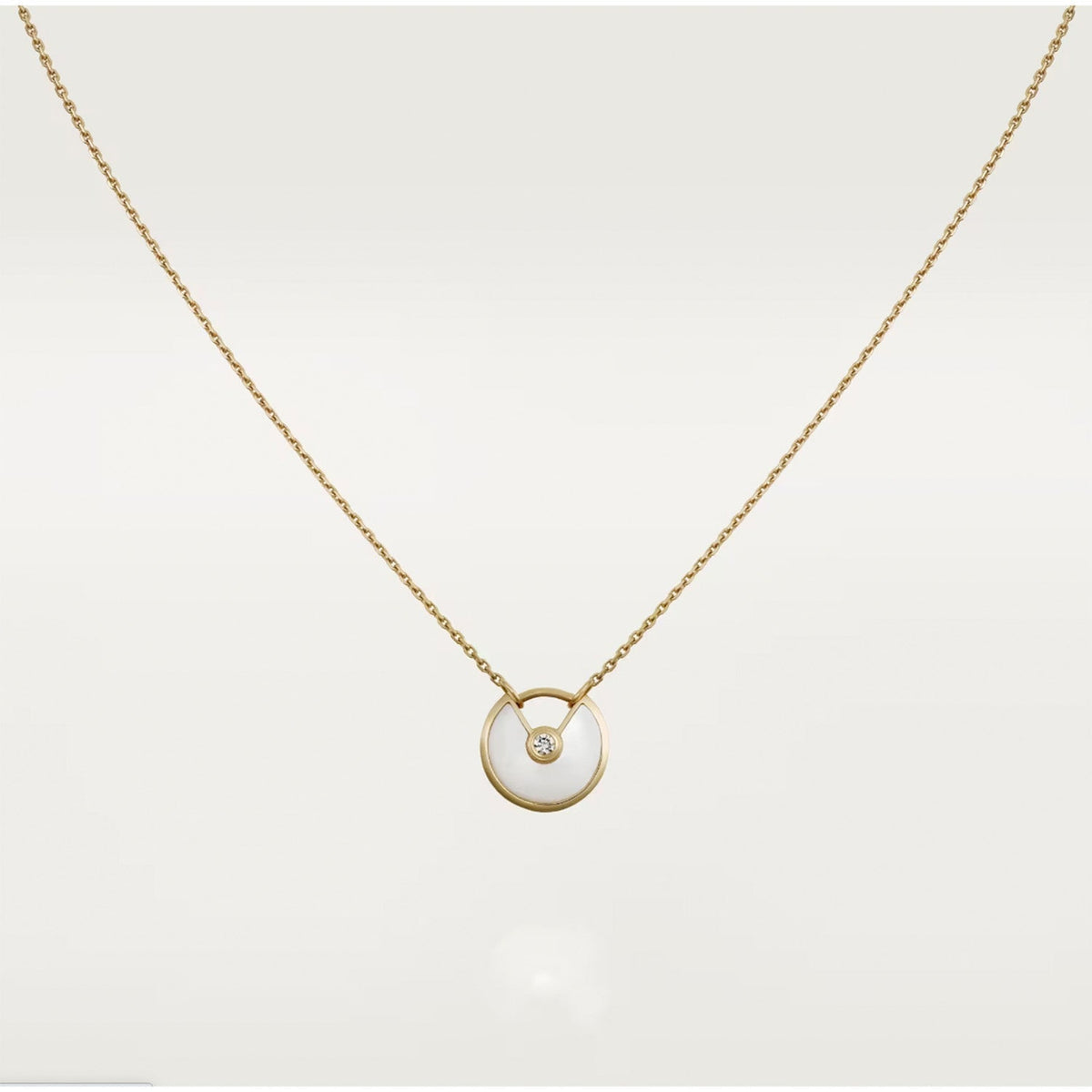 ??MIRA?¡¥AMULETTE ROSE GOLD MOP NECKLACE