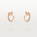 ??MIRA?¡¥JUSTE EARRINGS 12.75MM PINK GOLD DIAMOND