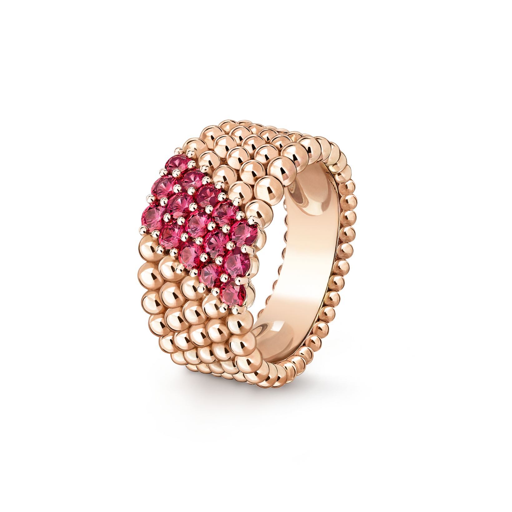 [MIRA]  PERLEE DIAMOND RING ,5-ROW DIAMOND-SET DESIGN