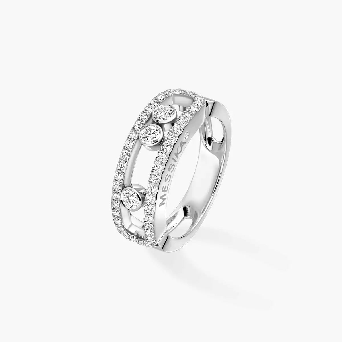 [MIRA]  Move Gold Diamond Pave_ Ring