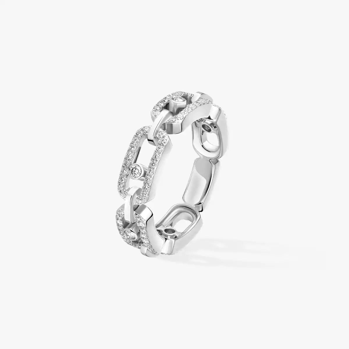 [MIRA] Move Link Pave_-Set Diamond Ring in Gold