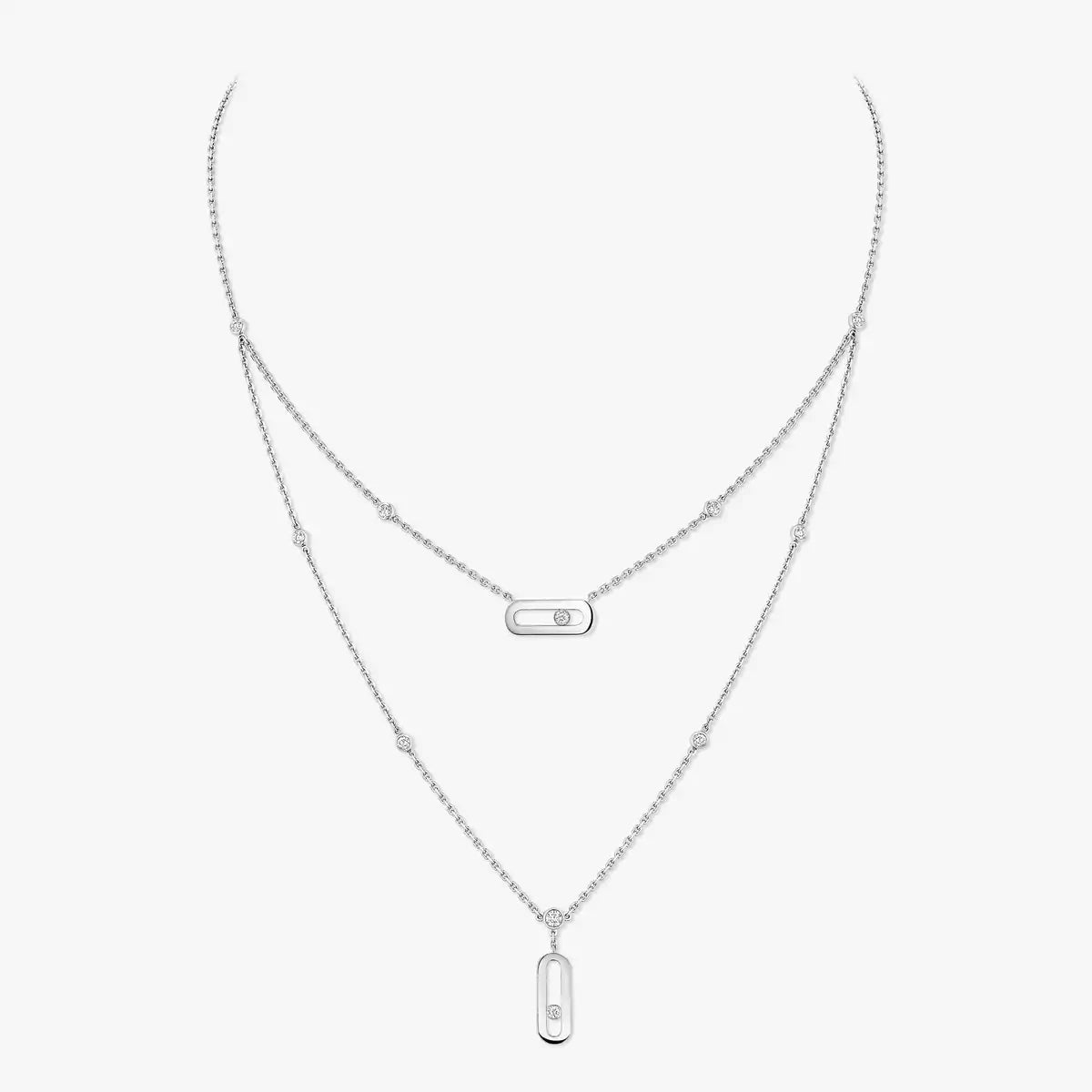 [MIRA]  Move Uno Diamond Necklace