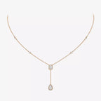 [MIRA] Gold Diamond Tie Necklace