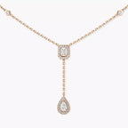 [MIRA] Gold Diamond Tie Necklace