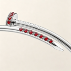 [MIRA] JUSTE BRACELET 2.5MM DIAMONDS NEW