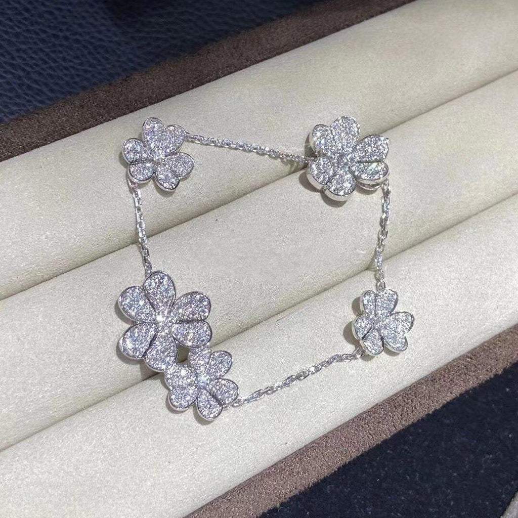 ??MIRA?¡¥FRIVOLE SILVER 5 FLOWERS BRACELET