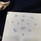 ??MIRA?¡¥FRIVOLE SILVER 5 FLOWERS BRACELET