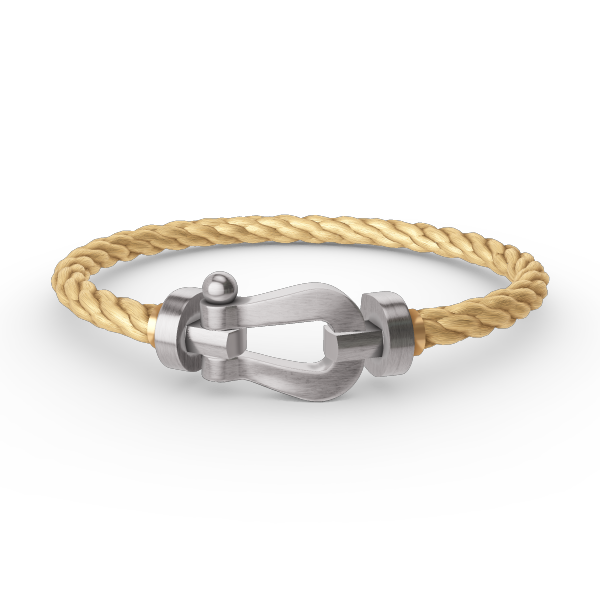 ??MIRA?¡¥FORCE LARGE HORSESHOE NO DIAMOND BRACELET SILVER